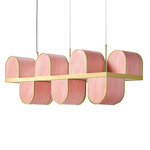 Osca Pendant - Gold / Pale Rose
