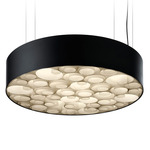 Spiro Pendant - Matte Black / Ivory White
