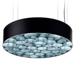 Spiro Pendant - Matte Black / Sea Blue