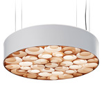 Spiro Pendant - Matte White / Natural Beech