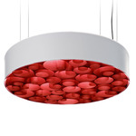 Spiro Pendant - Matte White / Red