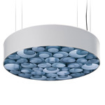 Spiro Pendant - Matte White / Blue