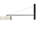 Thesis Wall Sconce - Matte Black / Ivory White