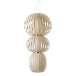 Totem Pendant - Matte Nickel / Ivory White