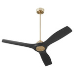 Avalon Ceiling Fan - Aged Brass / Black