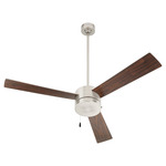 Allegro Ceiling Fan - Satin Nickel / Walnut / Silver
