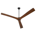 Mecca Ceiling Fan - Black / Walnut