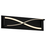 Hyperion Color-Select Bathroom Vanity Light - Black / Matte White Acrylic