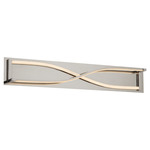 Hyperion Color-Select Bathroom Vanity Light - Polished Nickel / Matte White Acrylic