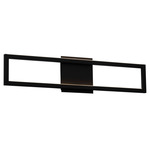 Xanni Color-Select Bathroom Vanity Light - Black / Matte White Acrylic