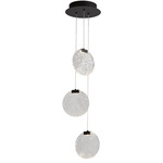 Axiom Color-Select Multi Light Pendant - Black / Textured Ice