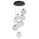 Axiom Color-Select Multi Light Pendant - Black / Textured Ice