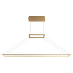 Xanni Color-Select Linear Pendant - Aged Brass / Matte White Acrylic