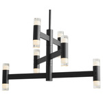 Alarum Color-Select Chandelier - Black / Crystal