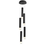 Alarum Color-Select Multi Light Pendant - Black / Crystal