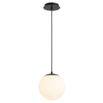 Luna Black Pendant - Black / Satin Opal