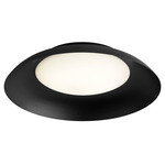 Bongo Color-Select Ceiling Flush Light - Black / White Acrylic