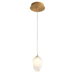 Vivo Color-Select Pendant - Aged Brass / Clear / White