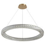 Elan Color-Select Ring Pendant - Aged Brass / Clear