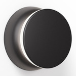 Totem Puck Wall / Ceiling Light - Matte Black / Matte Black