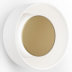 Totem Wall Sconce - Brass / Etched White