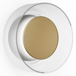 Totem Wall Sconce - Brass / Clear