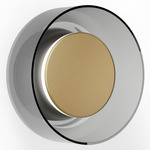 Totem Wall Sconce - Brass / Smoke