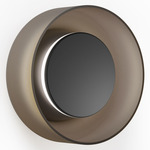 Totem Wall Sconce - Matte Black / Etched Amber