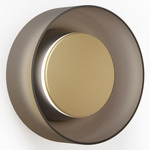 Totem Wall Sconce - Brass / Etched Amber