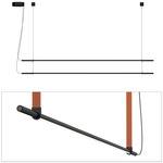 T.O Pendant - Black / Burnt Orange