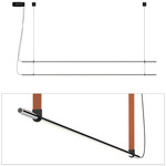 T.O Pendant - Chrome / Burnt Orange