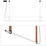 T.O Pendant - Grey / Burnt Orange