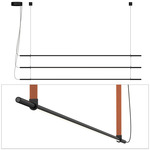 T.O Pendant - Black / Burnt Orange