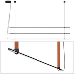 T.O Pendant - Chrome / Burnt Orange