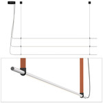 T.O Pendant - Grey / Burnt Orange