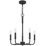 Abner Chandelier - Matte Black