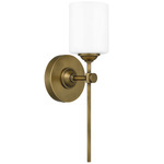 Aria Wall Sconce - Opal / Weathered Brass