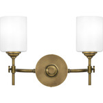 Aria Bathroom Vanity Light - Opal / Weathered Brass