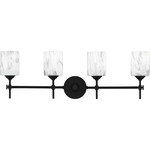 Aria Bathroom Vanity Light - Marble / Matte Black