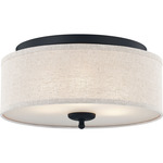 Blanche Ceiling Light - Matte Black / Beige / Beige