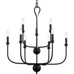 Blanche Chandelier - Matte Black