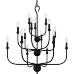 Blanche Chandelier - Matte Black