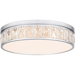 Gibson Ceiling Light - Polished Chrome / Clear