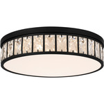 Gibson Ceiling Light - Matte Black / Clear