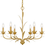Maria Chandelier - Gold Leaf