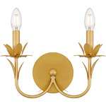 Maria Wall Sconce - Gold Leaf