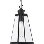 Paxton Pendant - Matte Black / Clear Beveled