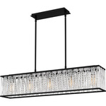 Celeste Island Light - Matte Black / Crystal / Chrome