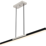 Colter Island Light - Brushed Nickel / Black