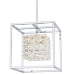 Dazzle Pendant - Polished Chrome / Crystal